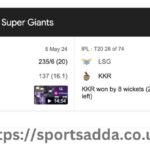 Kolkata Knight Riders Vs Lucknow Super Giants Match Scorecard