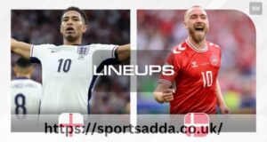 Denmark National Football Team vs England National Football Team Lineups