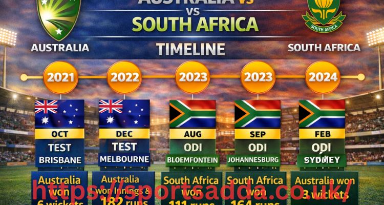 Australian Men‚äôs Cricket Team Vs South Africa National Cricket Team Timeline