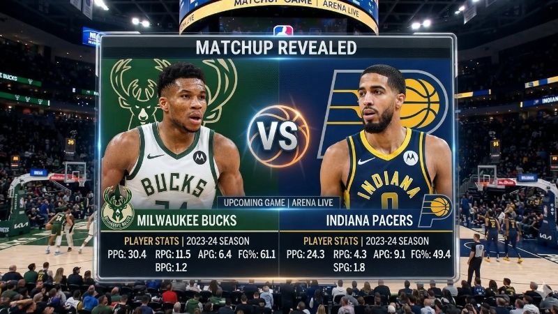 The Milwaukee Bucks Vs Pacers Matchup Revealed With Player Stats