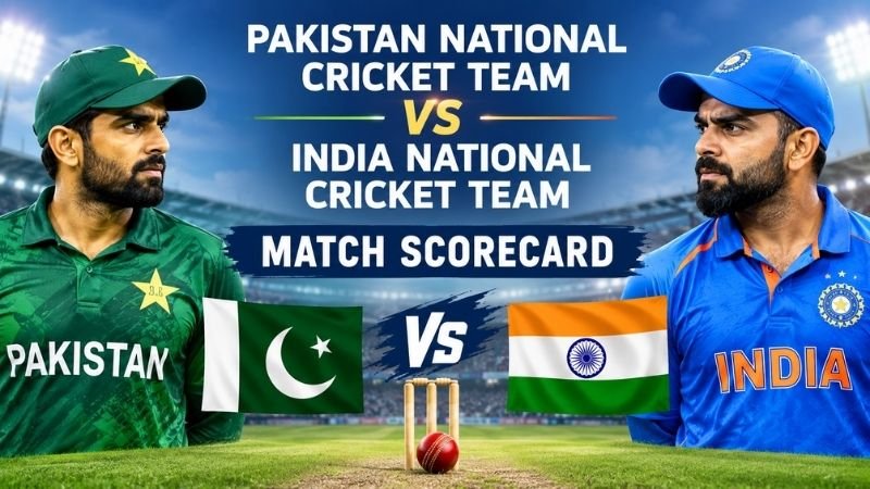 Pakistan National Cricket Team vs India National Cricket Team Match Scorecard