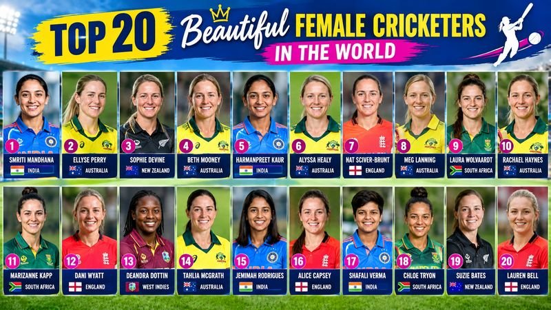 Top 20 Beautiful Female Cricketers in the World