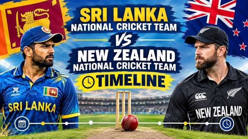 Sri Lanka National Cricket Team vs New Zealand National Cricket Team Timeline