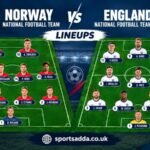 Norway National Football Team vs England National Football Team Lineups